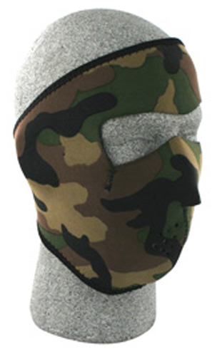 Woodland Camouflage, Face Mask